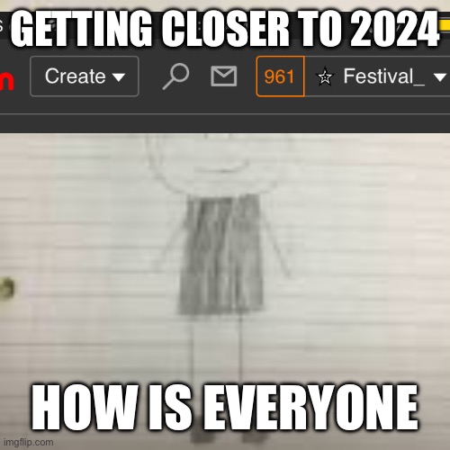 Getting closer to 2024 | GETTING CLOSER TO 2024; HOW IS EVERYONE | image tagged in pokechimp | made w/ Imgflip meme maker