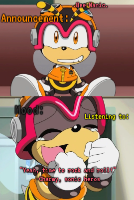 .Bee-Manic.'s Charmy announcement temp Blank Meme Template