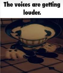 High Quality The bendy is getting louder Blank Meme Template