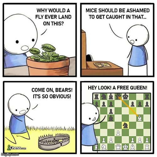 FREE QUEEN and its bla- | image tagged in funny,memes,chess | made w/ Imgflip meme maker