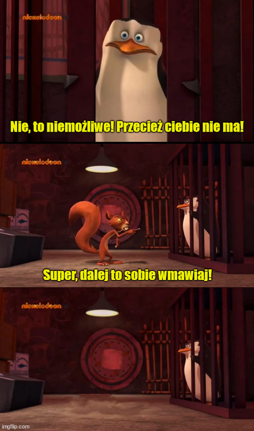 Skipper zaprzecza Blank Meme Template