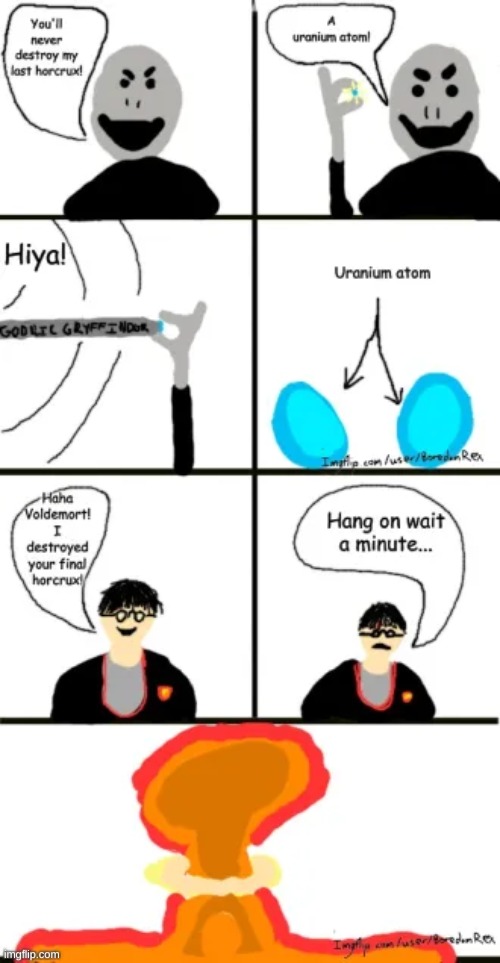 A comic i drew for all you potter heads out there | made w/ Imgflip meme maker