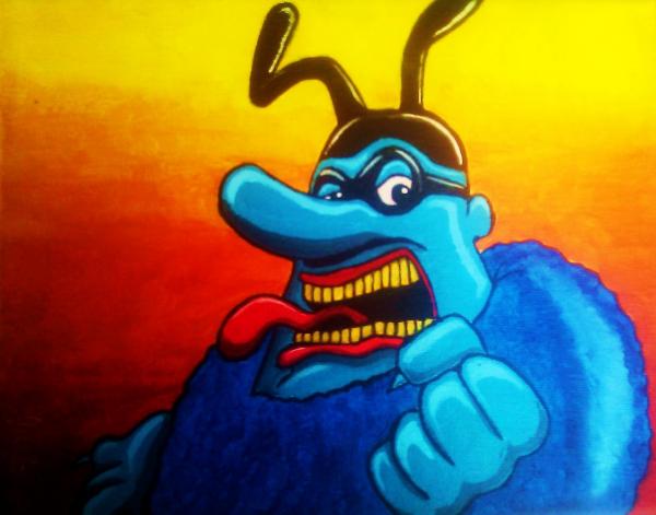 Blue Meanie Blank Meme Template