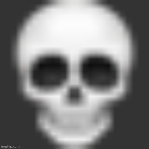 Skull emoji | image tagged in skull emoji | made w/ Imgflip meme maker