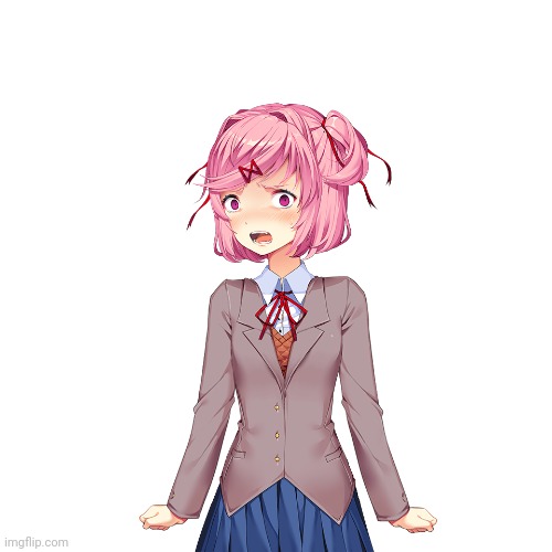 Natsuki screaming | image tagged in natsuki screaming | made w/ Imgflip meme maker