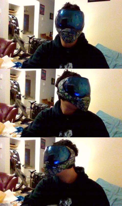 got new mask for paintball ^_^ | image tagged in paintball,mask,fun,paintball mask,ssssssttttteeeeeeevvvvvvvveeeeeeeee | made w/ Imgflip meme maker