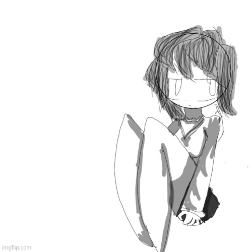 tried to do colorless art | made w/ Imgflip meme maker