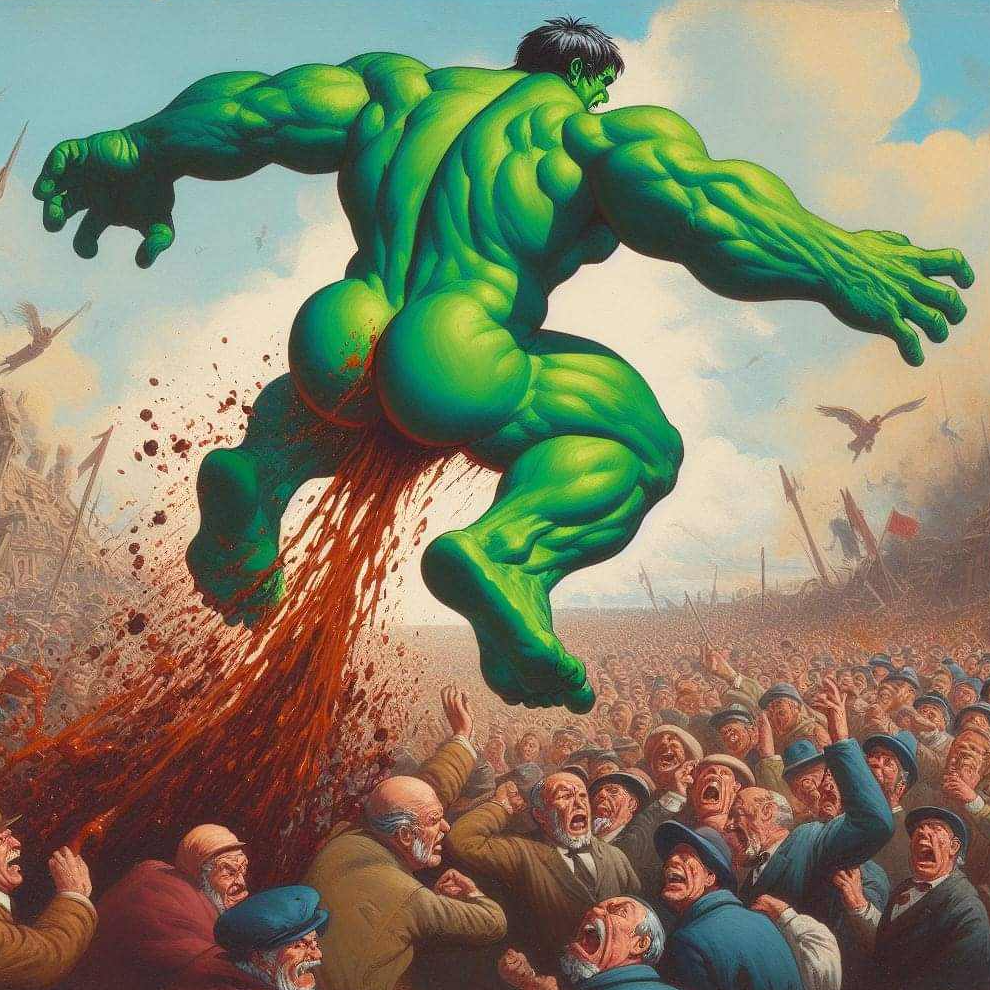High Quality Hulk SPLASH! Blank Meme Template