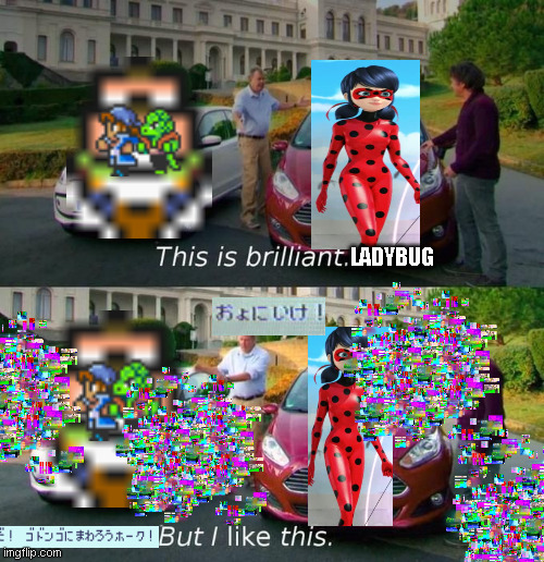 This Is Brilliant But I Like This | LADYBUG | image tagged in this is brilliant but i like this,glitch | made w/ Imgflip meme maker