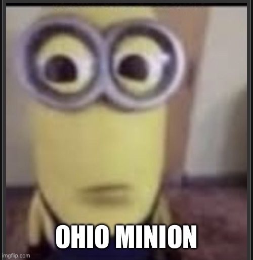 Ohio minion | OHIO MINION | image tagged in ohio | made w/ Imgflip meme maker