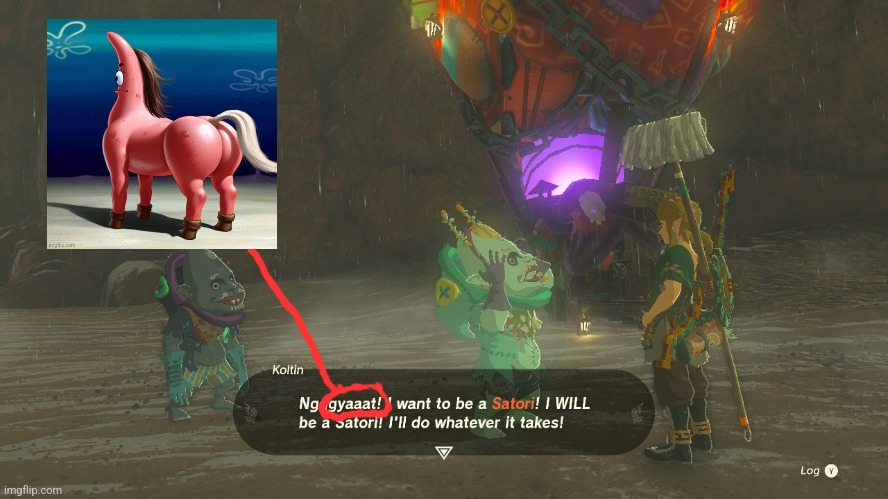 I found a easter egg in totk | made w/ Imgflip meme maker