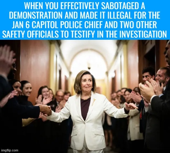 Pelosi: "Let's hope no one important cares about a potential Chief Steven Sund interview. LOL, ofc they won't" | image tagged in american politics | made w/ Imgflip meme maker
