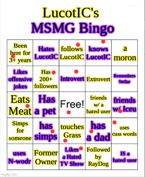 LucotIC's MS_Memer_Group Bingo | image tagged in lucotic's ms_memer_group bingo | made w/ Imgflip meme maker