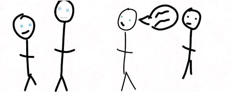 High Quality stick people Blank Meme Template