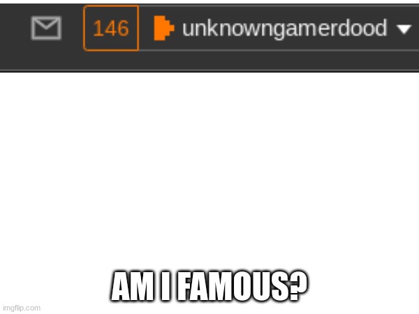 146 notifications | AM I FAMOUS? | image tagged in fun | made w/ Imgflip meme maker