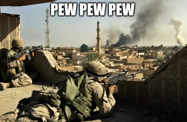 PEW PEW PEW | made w/ Imgflip meme maker