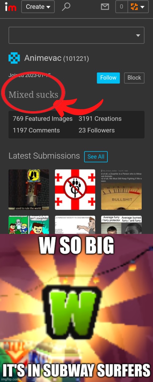rare W animevac | image tagged in w so big it's in subway surfers | made w/ Imgflip meme maker