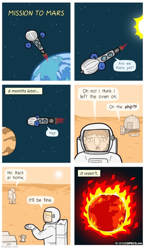 Mission to Mars | image tagged in mars,mission,space,planet,comics,comics/cartoons | made w/ Imgflip meme maker