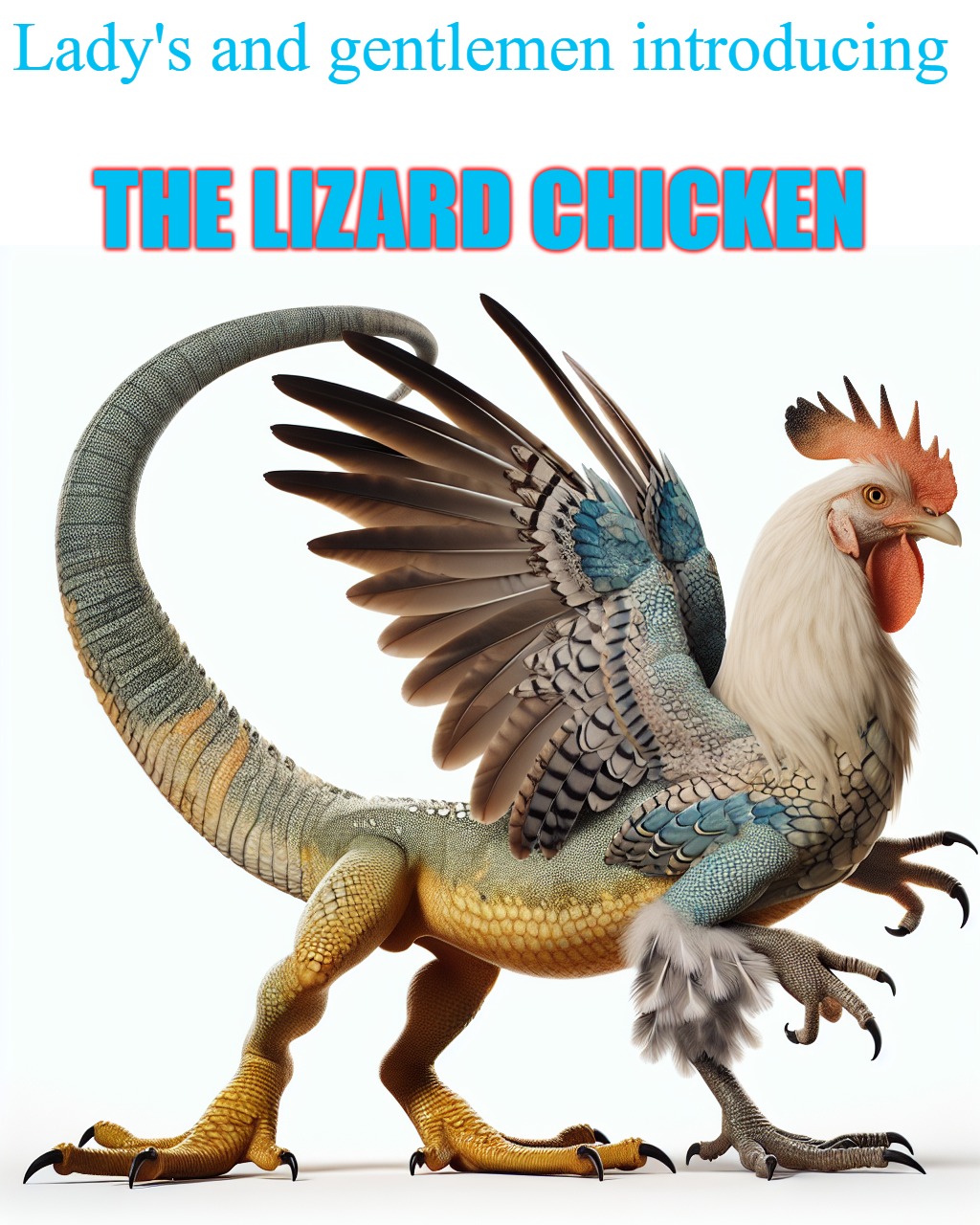 The lizard Chicken | Lady's and gentlemen introducing; THE LIZARD CHICKEN | made w/ Imgflip meme maker