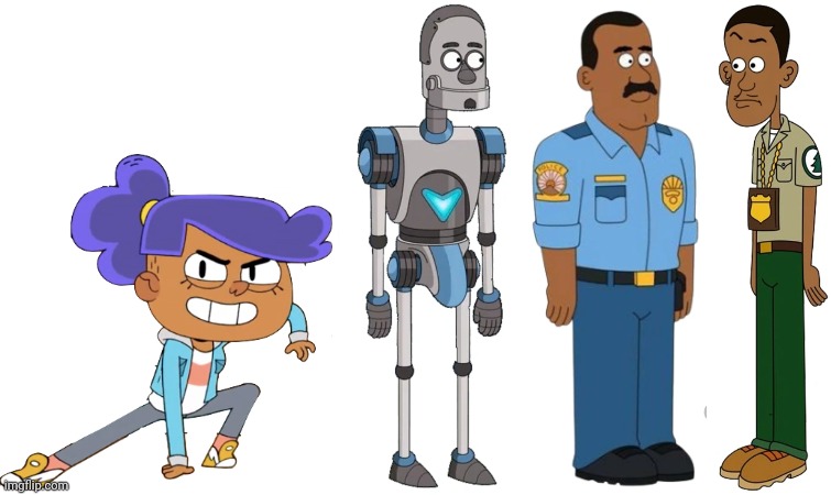 Cleo, Denzel, Fitz and Scootie | image tagged in ollie's pack,paradise pd,brickleberry,farzar | made w/ Imgflip meme maker
