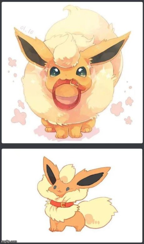 he got squished | image tagged in eeveelution,pokemon | made w/ Imgflip meme maker