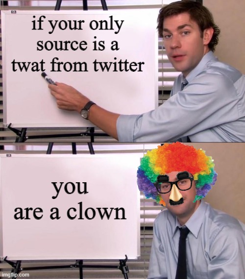 you know what i'm talking about | if your only source is a twat from twitter; you are a clown | image tagged in jim halpert explains,politics | made w/ Imgflip meme maker