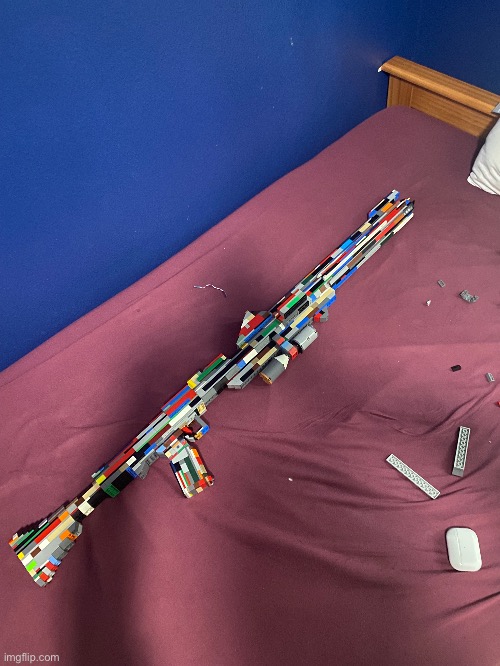 Made a DC-15A out of legos | image tagged in lego,guns,star wars | made w/ Imgflip meme maker