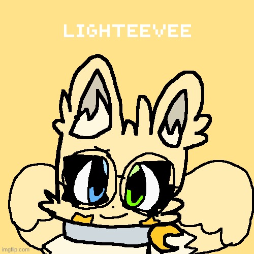 Everyone I want to represent my new Eeevee LightEevee ( also new art style! ) | image tagged in new oc,eevee,new art style,flying,light | made w/ Imgflip meme maker