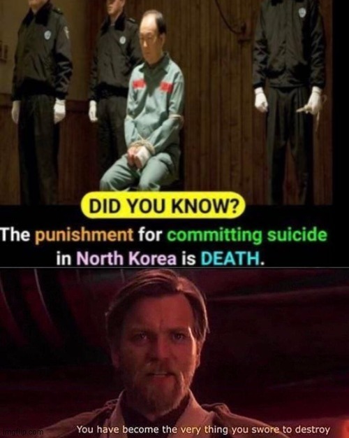 Task Failed Successfully | image tagged in you've become the very thing you swore to destroy,north korea | made w/ Imgflip meme maker