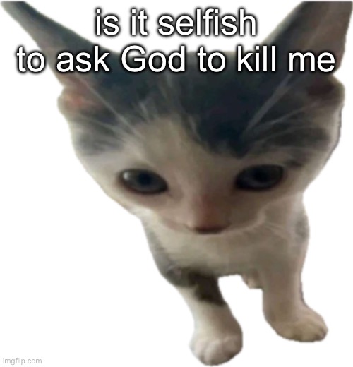 i just asked him to kill me in 3 days at like 8:30 pm | is it selfish to ask God to kill me | image tagged in bartholom us gilbert jr | made w/ Imgflip meme maker
