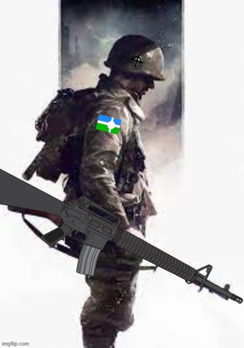 Eroican WWIV Soldier (Soldier-Defendant/Peace-Soldier) Blank Meme Template