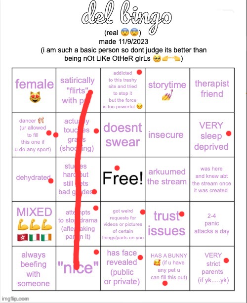 bingo | image tagged in del bingo real | made w/ Imgflip meme maker