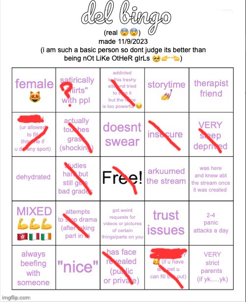 Fr this time | image tagged in del bingo real | made w/ Imgflip meme maker