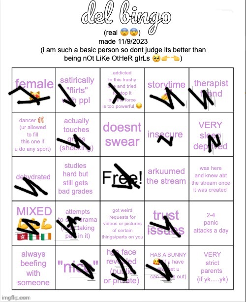 del bingo (real) | image tagged in del bingo real | made w/ Imgflip meme maker