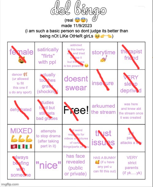 No bingo :( | image tagged in del bingo real | made w/ Imgflip meme maker