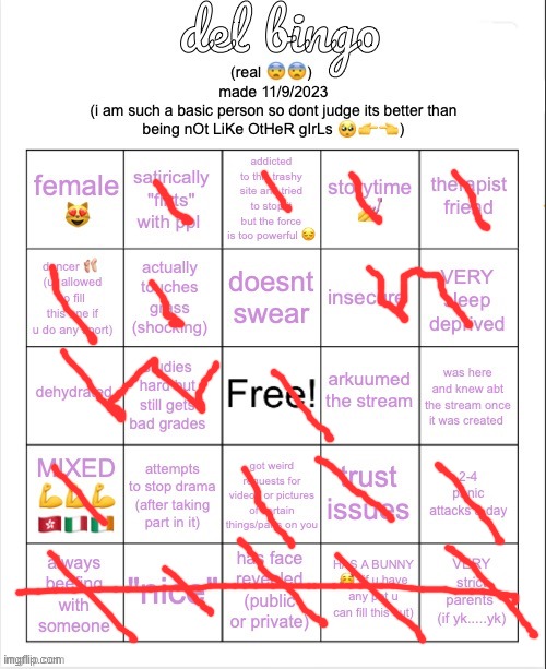 iwon | image tagged in del bingo real | made w/ Imgflip meme maker