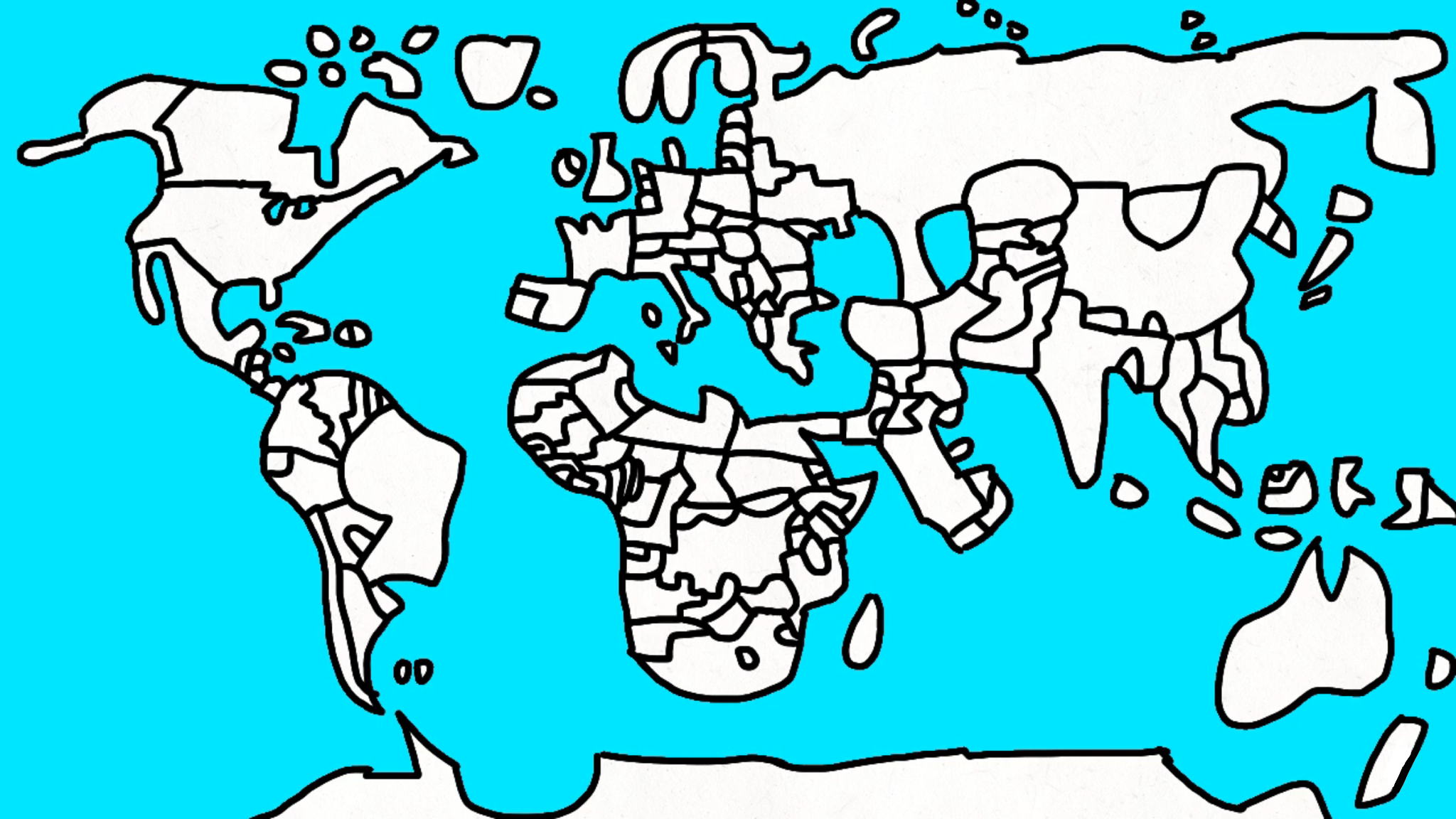 Goofy Ahh World Map Blank Meme Template