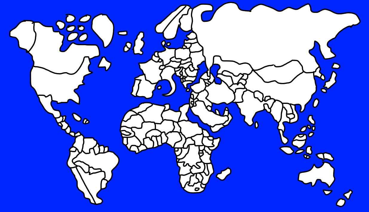 Goofy Ahh World Map 2 Blank Meme Template
