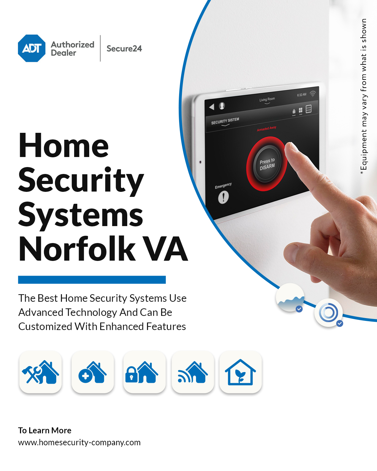 Comprehensive Home Security Systems In Norfolk, VA | Call (877)- Blank Meme Template