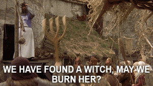 High Quality Monty python witch Blank Meme Template