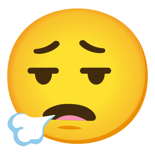 Face Exhaling Blank Meme Template