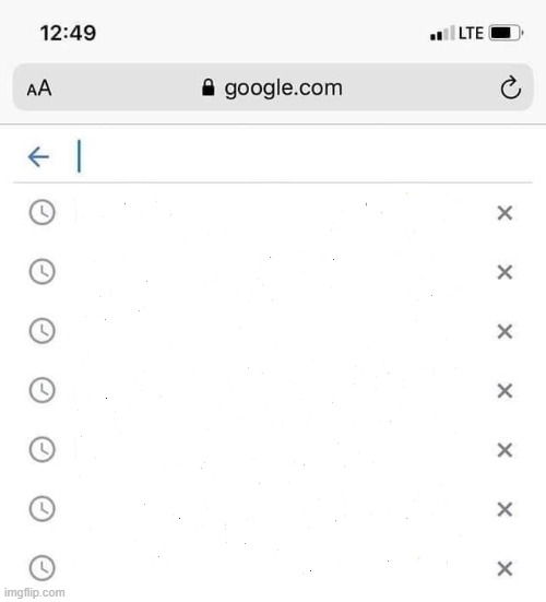 google search history blank Blank Meme Template