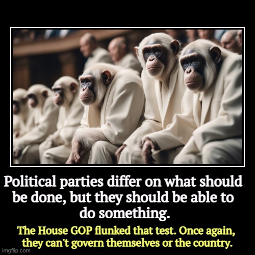 The Freedom Caucus has the freedom to act totally irresponsibly and ignore all the work we sent them there to do. | Political parties differ on what should 
be done, but they should be able to 
do something. | The House GOP flunked that test. Once again, 
 | image tagged in funny,demotivationals,house,gop,incompetence,waste | made w/ Imgflip demotivational maker