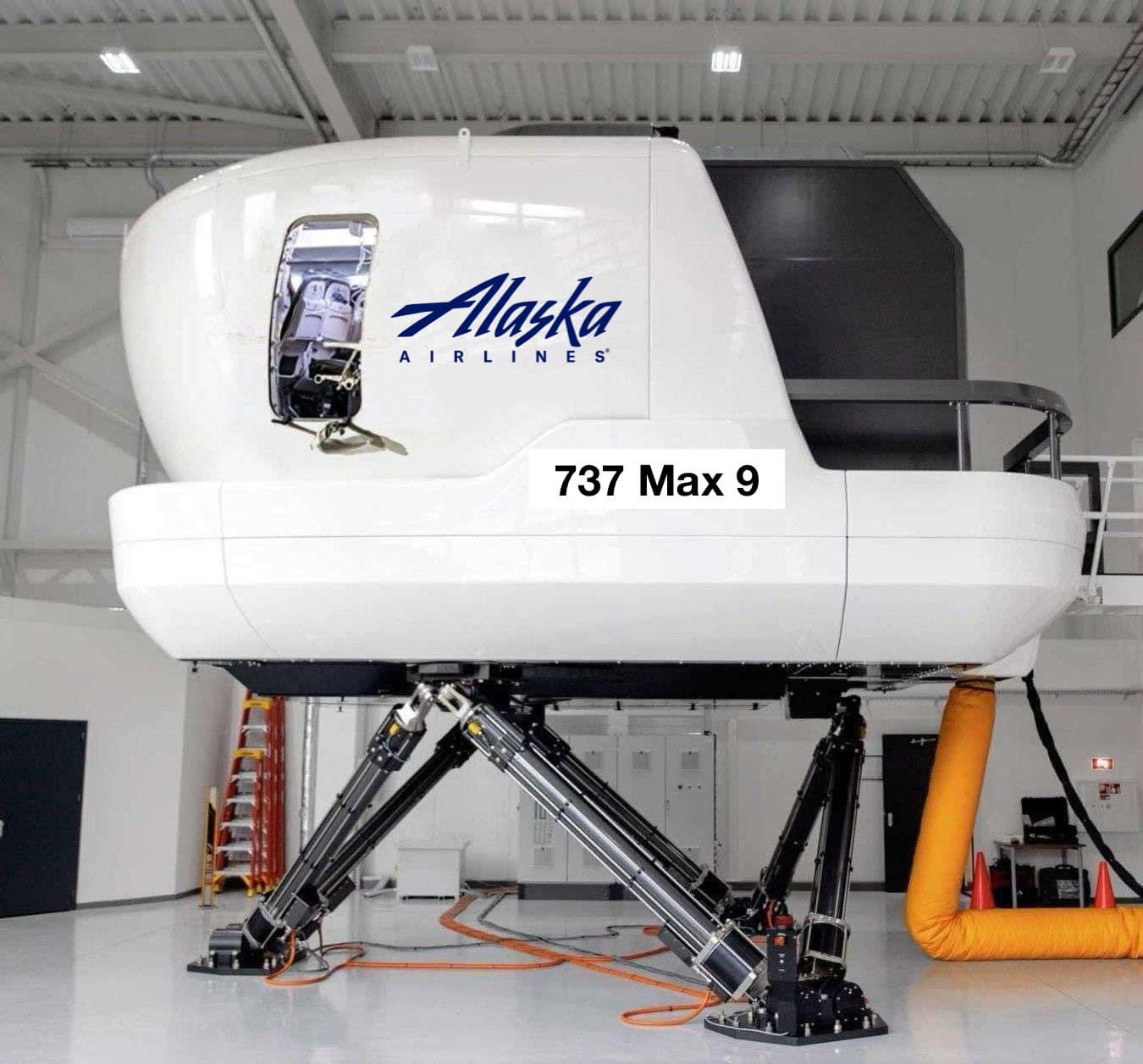 High Quality 737 Max 9 simulator Blank Meme Template