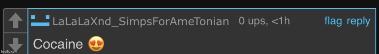 i never knew this was a temp | image tagged in ametonian cocaine speech bubble | made w/ Imgflip meme maker