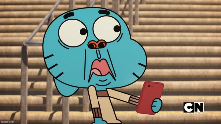 Gumball shocked | image tagged in gumball shocked | made w/ Imgflip meme maker