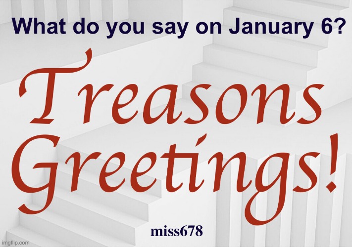 What do you say on January 6 Treasons Greetings January 6 Meme | image tagged in what do you say on january 6 treasons greetings january 6 meme | made w/ Imgflip meme maker
