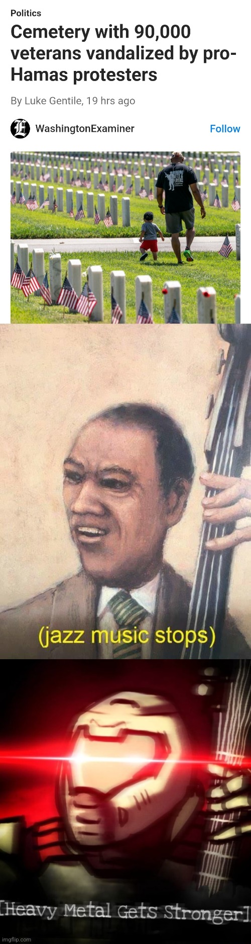 image tagged in jazz music stops | made w/ Imgflip meme maker