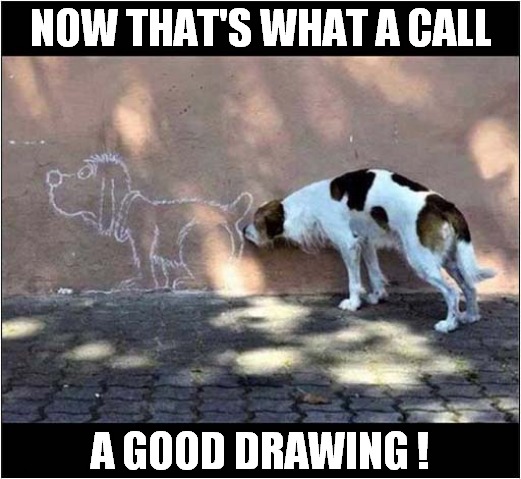 What Is This Sorcery ? | NOW THAT'S WHAT A CALL; A GOOD DRAWING ! | image tagged in dogs,now thats what i call,drawings,sniffing | made w/ Imgflip meme maker