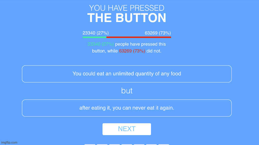 paradox because if it's unlimited you can never actually be finished with the food | made w/ Imgflip meme maker